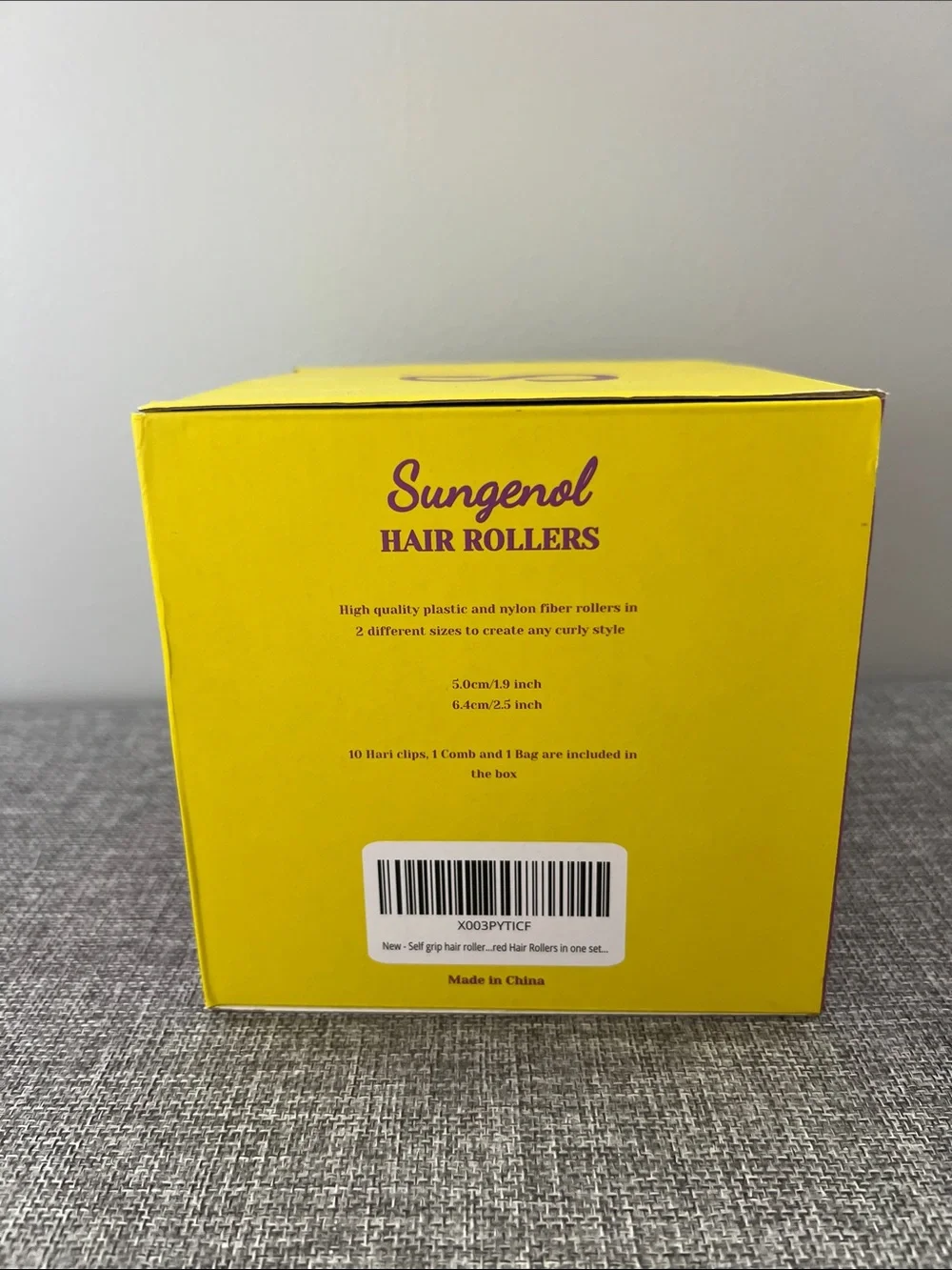 Sungenol Black Hair Rollers - 16 pcs
